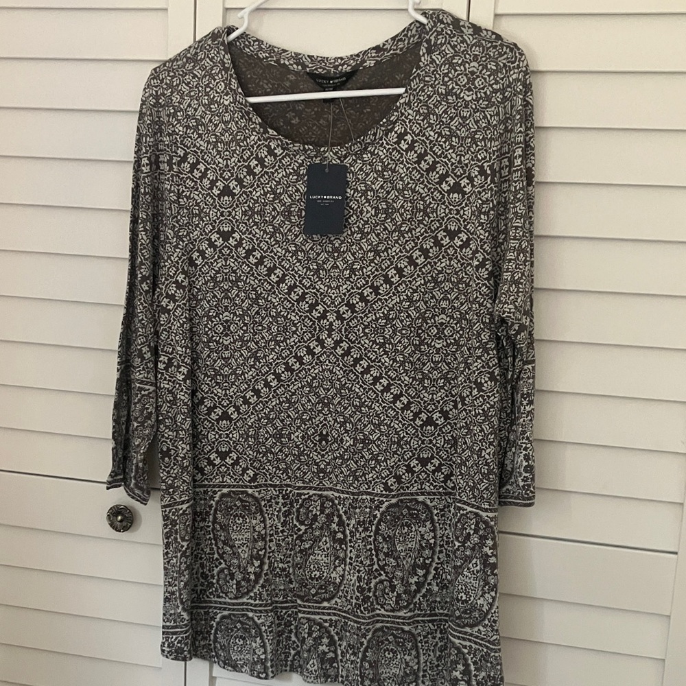 Lucky Brand 1x Women's Top cotton modal